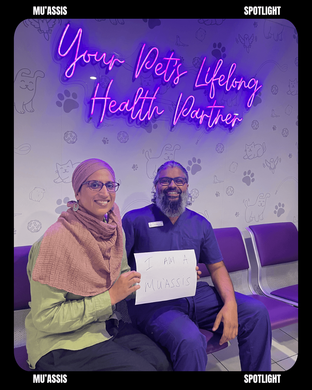 Br. Shibly and Sr. Rehana at MustCare Vet Centres