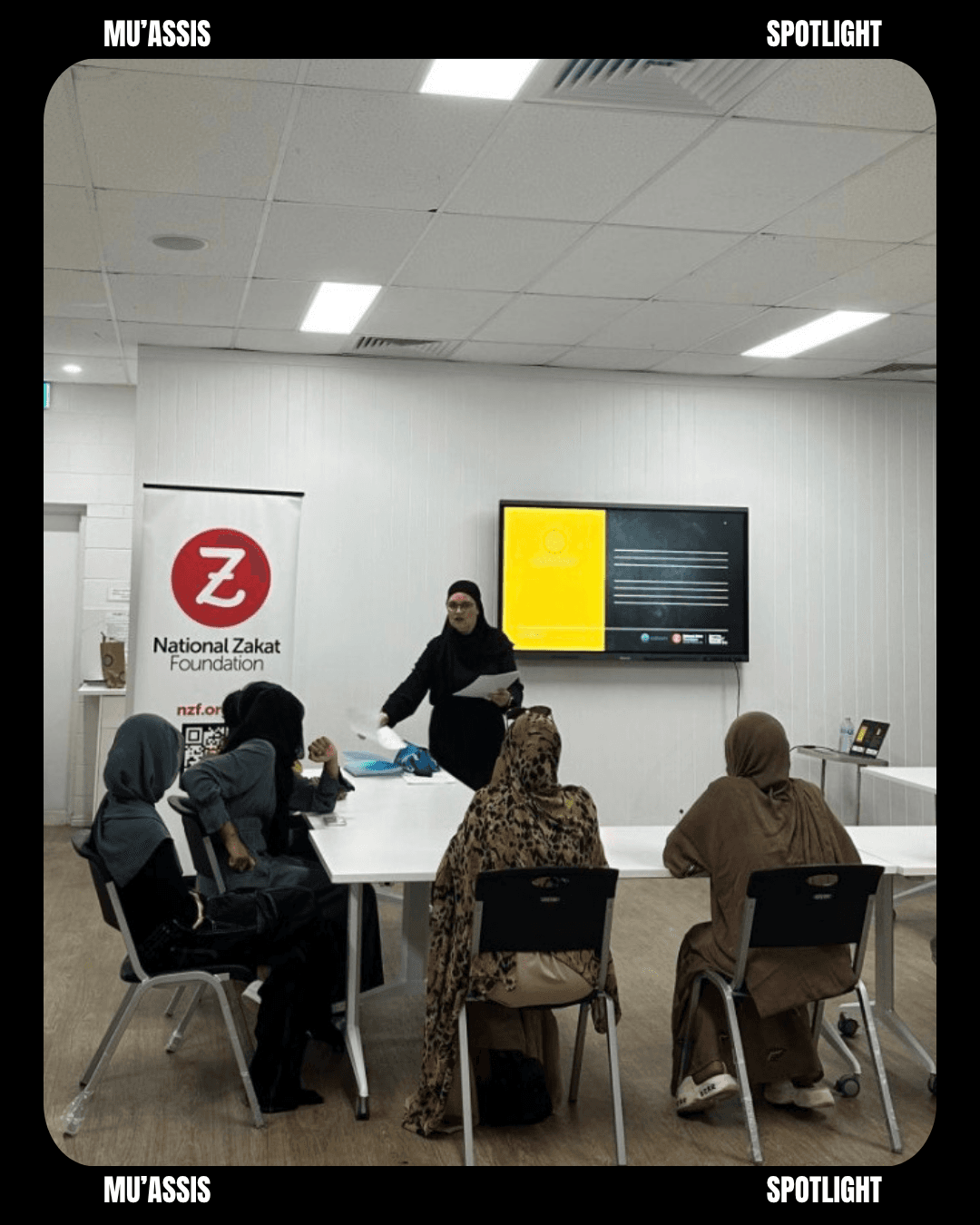 Sr. Nadima facilitating a Be There Group workshop