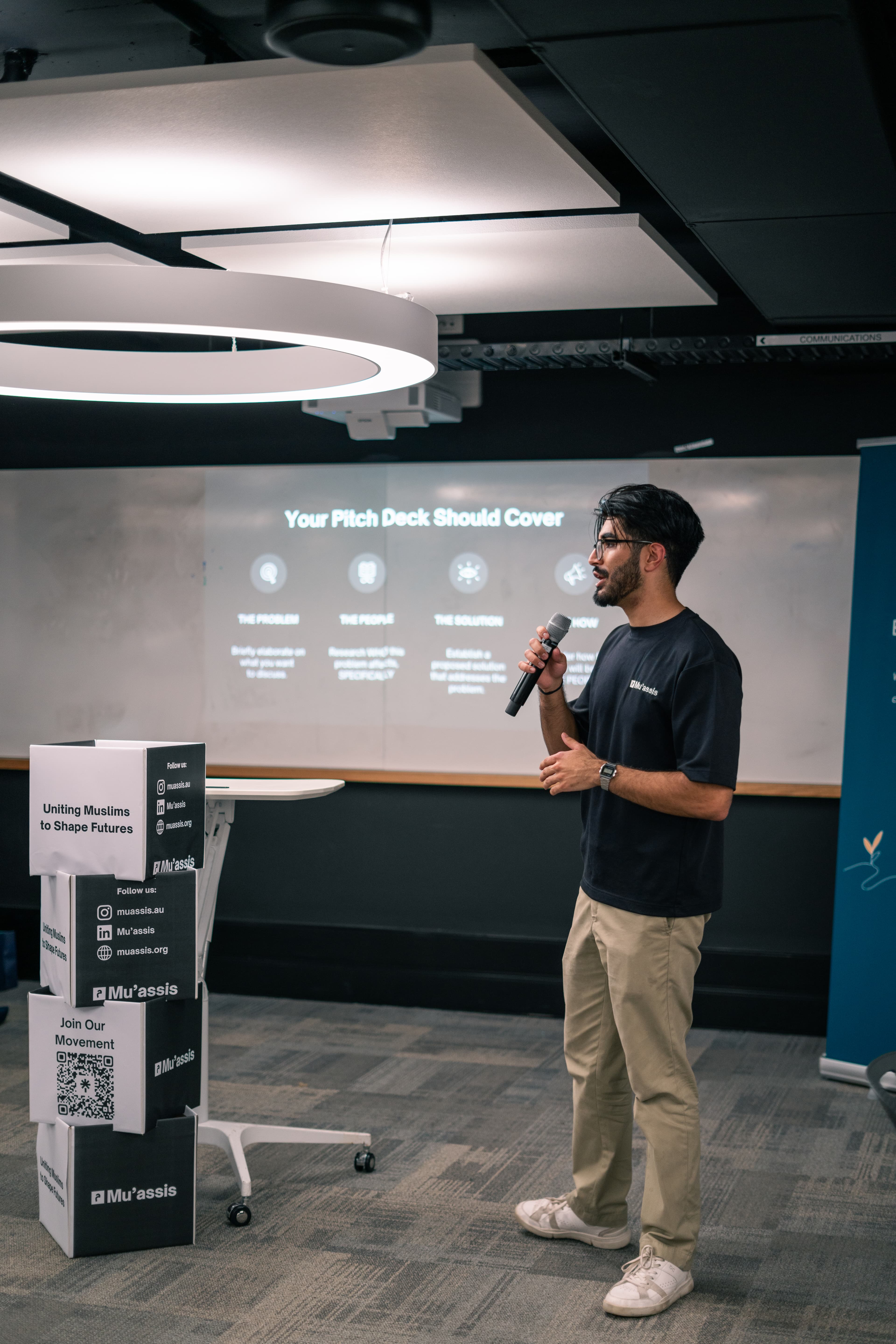 Close-up of hands and planning materials.